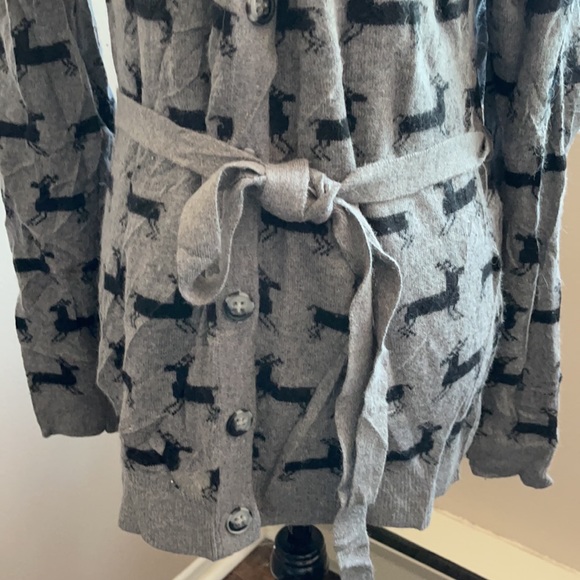 3/30 Kenar Lambswool Long Sleeve Cardigan with tie belt Large - Picture 5 of 8